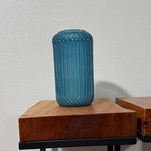 Elegant Blue Glass Vase
